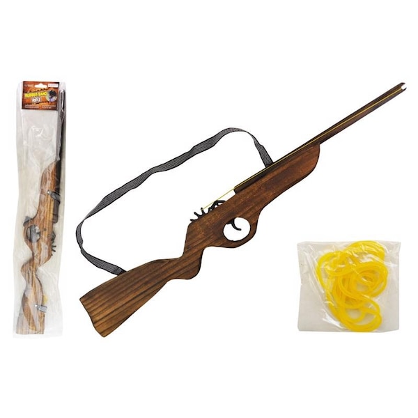 Diamond Visions Wood Toys Rubber Band Rifle Wood 1 pk TM-2586 - main